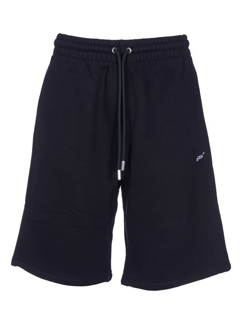 Black Bandana Arr Skate shorts Off white | OMCI013S24FLE0011001